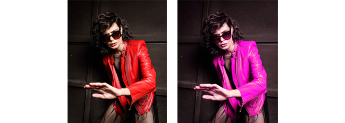 Mengubah Warna Jaket Menjadi Pink