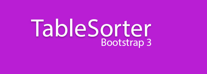 Menerapkan TableSorter pada Bootstrap 3
